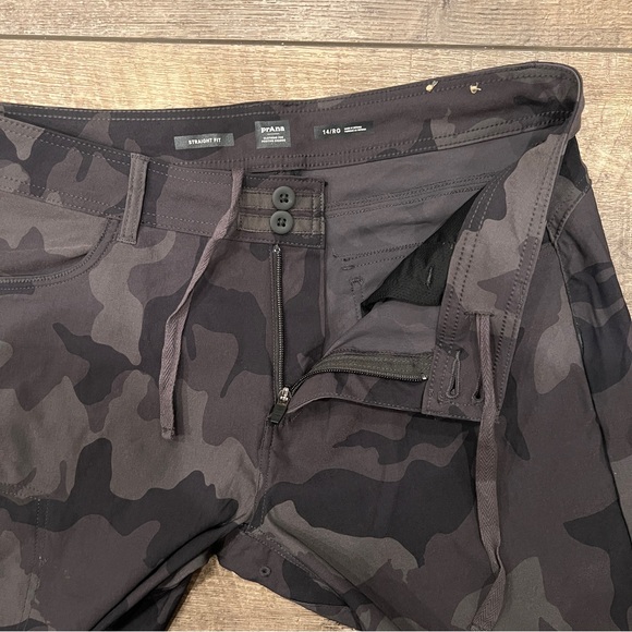 prAna Halle Straight Womens Hiking Pant II Charcoal Camo Size 14R  display picture 1